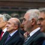 Gerard collomb at traditional vow of echevin, lyon