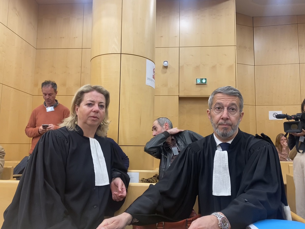 Cecile De Oliveira (barreau de Nantes) et William Pineau (barreau de Rennes) les avocats de la famille de Steve. Photo Claire Besnard