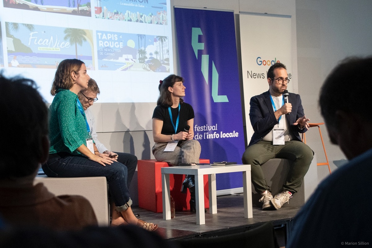 Table ronde lors du FIL 2023. Photo Marion Sillion