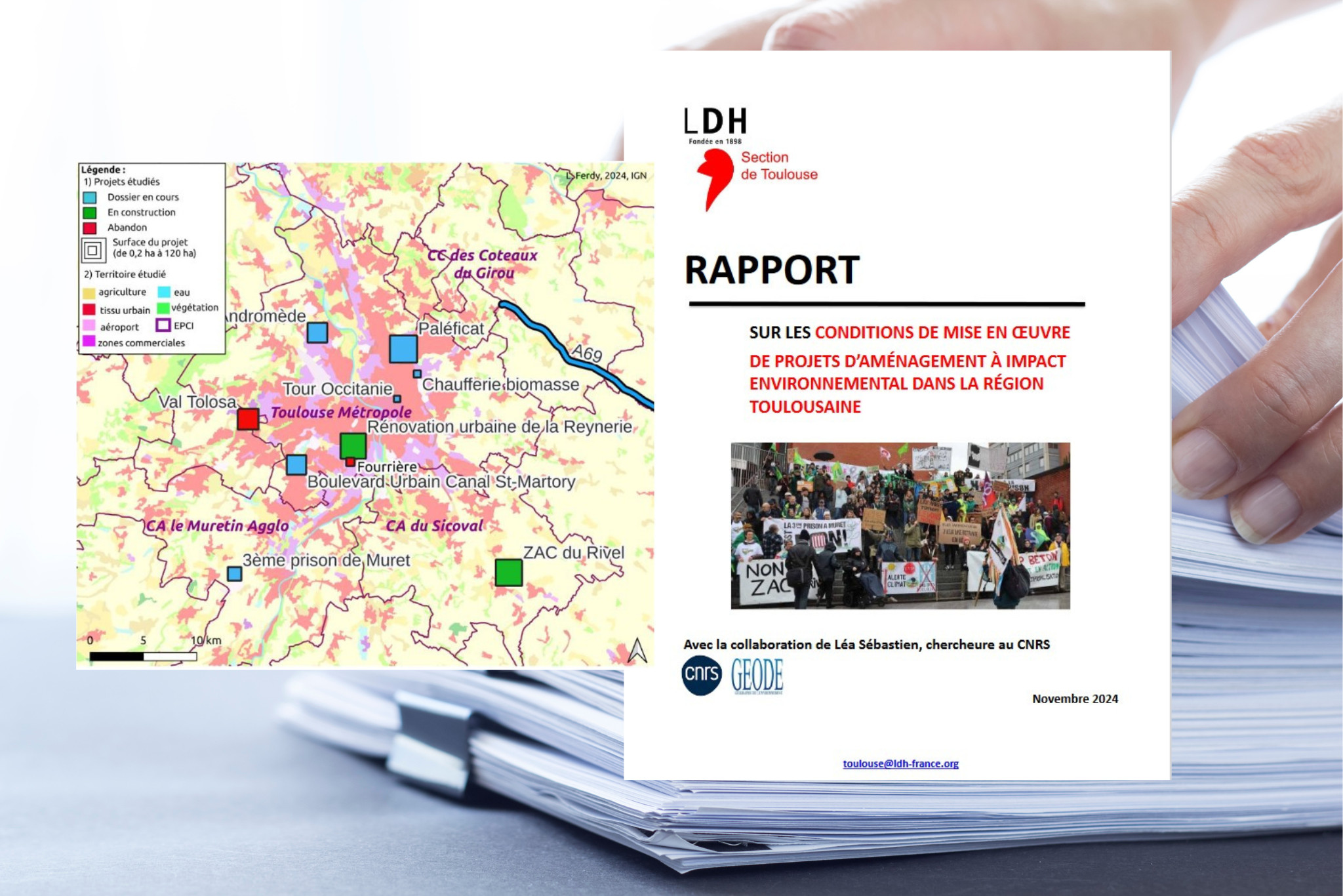 La LDH vient de publier un rapport sur la démocratie environnementale à Toulouse.