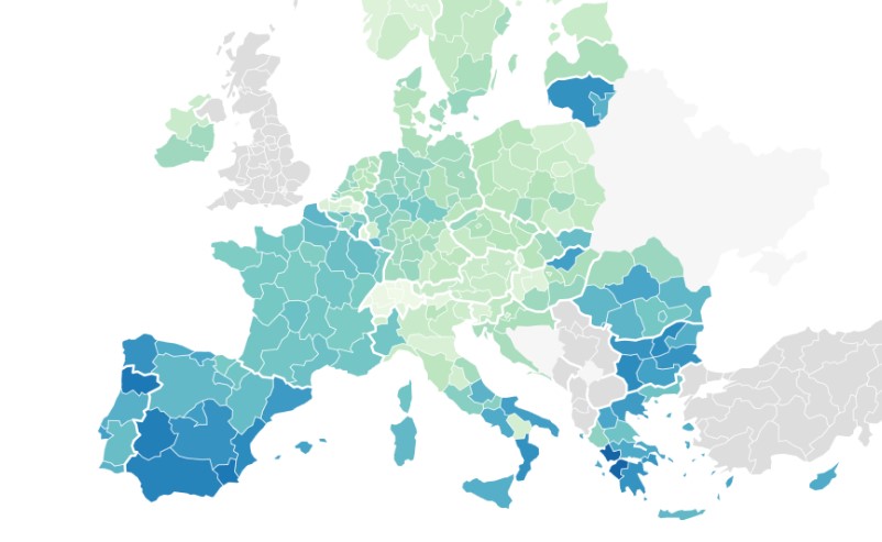 carte europe précarité énergétique